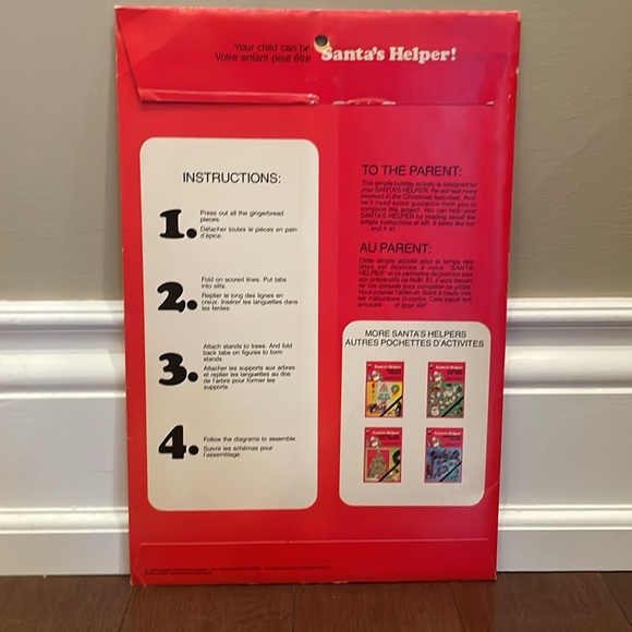 Vintage 1976 NEW Santa’s Helper Gingerbread Village - Picture 7 of 8